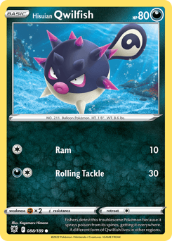 Hisuian Qwilfish #88 — Pokemon Astral Radiance