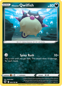 Hisuian Qwilfish #89 — Pokemon Astral Radiance