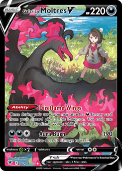 Galarian Moltres V #TG20 — Pokemon Astral Radiance