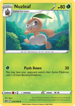 Nuzleaf #12 — Pokemon Lost Origin