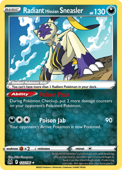 Radiant Hisuian Sneasler #123 — Pokemon Lost Origin