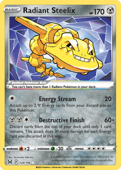 Radiant Steelix #124 — Pokemon Lost Origin