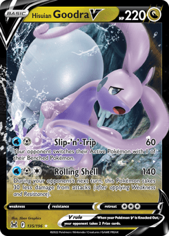 Hisuian Goodra V #135 — Pokemon Lost Origin