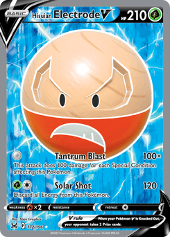 Hisuian Electrode V #172 — Pokemon Lost Origin