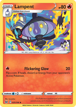 Lampent #25 — Pokemon Lost Origin