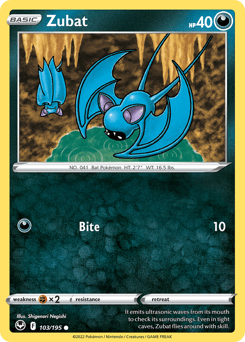 Zubat #103 — Pokemon Silver Tempest