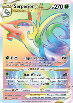 Serperior VSTAR #196 — Pokemon Silver Tempest