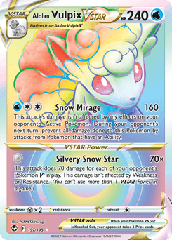 Alolan Vulpix VSTAR #197 — Pokemon Silver Tempest