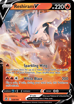 Reshiram V #24 — Pokemon Silver Tempest