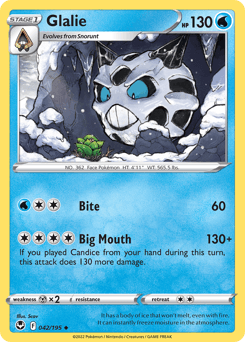 Glalie #42 — Pokemon Silver Tempest