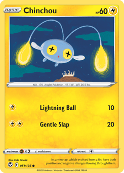 Chinchou #51 — Pokemon Silver Tempest