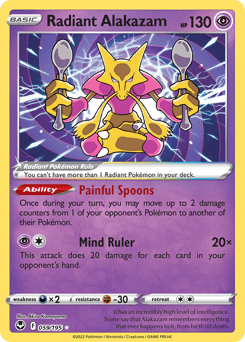 Radiant Alakazam #59 — Pokemon Silver Tempest