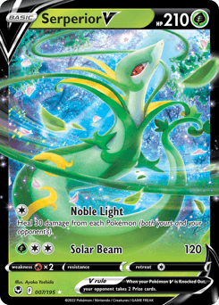 Serperior V #7 — Pokemon Silver Tempest