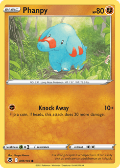 Phanpy #91 — Pokemon Silver Tempest