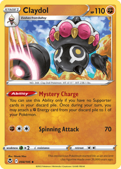Claydol #94 — Pokemon Silver Tempest