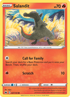Salandit #27 — Pokemon Crown Zenith