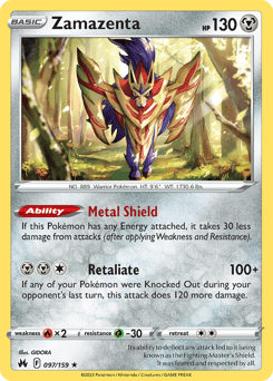 Zamazenta #97 — Pokemon Crown Zenith