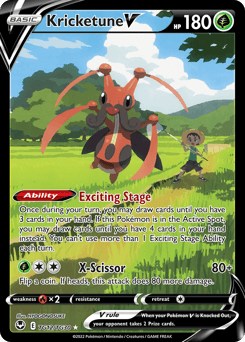 Kricketune V #TG12 — Pokemon Silver Tempest