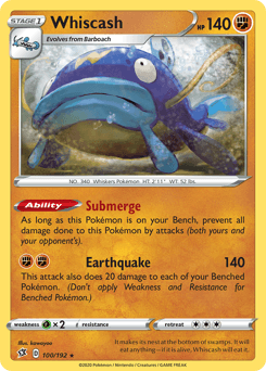 Whiscash #100 — Pokemon Rebel Clash