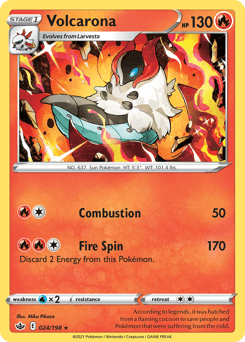 Volcarona #24 — Pokemon Chilling Reign