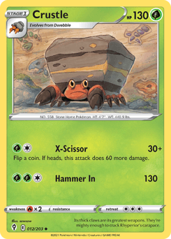 Crustle #12 — Pokemon Evolving Skies
