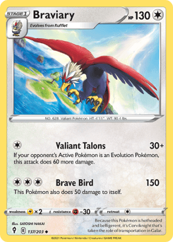 Braviary #137 — Pokemon Evolving Skies