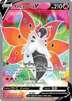 Volcarona V #170 — Pokemon Evolving Skies