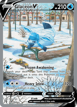 Glaceon V #175 — Pokemon Evolving Skies