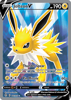 Jolteon V #177 — Pokemon Evolving Skies