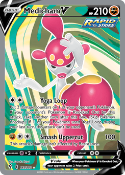 Medicham V #185 — Pokemon Evolving Skies