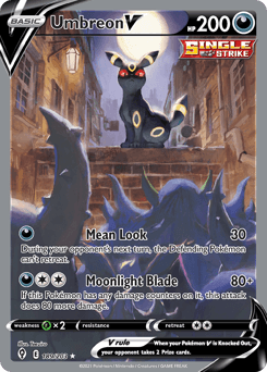 Umbreon V #189 — Pokemon Evolving Skies