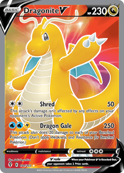 Dragonite V #191 — Pokemon Evolving Skies