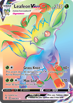 Leafeon VMAX #204 — Pokemon Evolving Skies