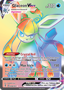 Glaceon VMAX #208 — Pokemon Evolving Skies