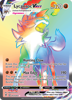 Lycanroc VMAX #213 — Pokemon Evolving Skies
