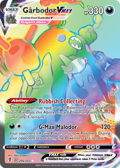 Garbodor VMAX #216 — Pokemon Evolving Skies