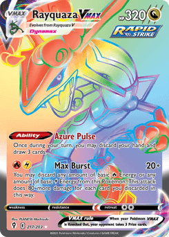 Rayquaza VMAX #217 — Pokemon Evolving Skies