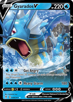 Gyarados V #28 — Pokemon Evolving Skies
