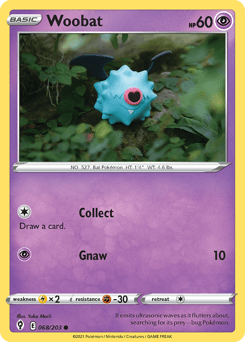 Woobat #68 — Pokemon Evolving Skies
