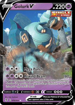 Golurk V #70 — Pokemon Evolving Skies