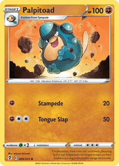 Palpitoad #89 — Pokemon Evolving Skies