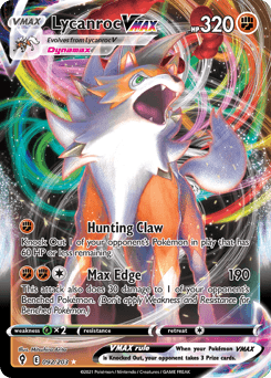 Lycanroc VMAX #92 — Pokemon Evolving Skies