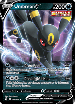 Umbreon V #94 — Pokemon Evolving Skies