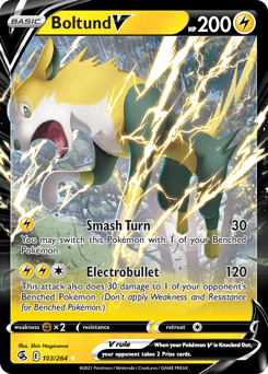 Boltund V #103 — Pokemon Fusion Strike