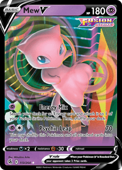 Mew V #113 — Pokemon Fusion Strike