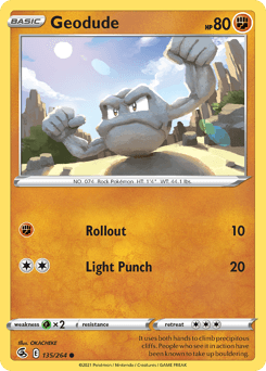 Geodude #135 — Pokemon Fusion Strike