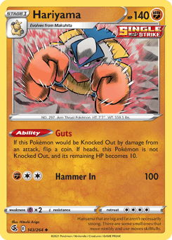 Hariyama #143 — Pokemon Fusion Strike