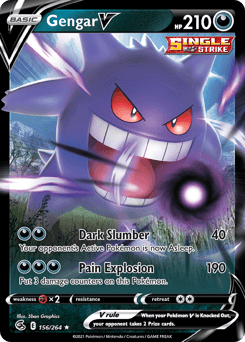 Gengar V #156 — Pokemon Fusion Strike