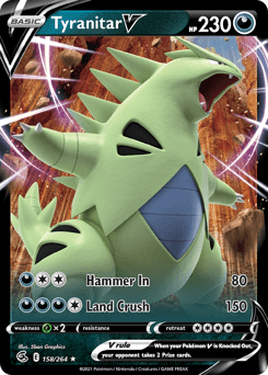 Tyranitar V #158 — Pokemon Fusion Strike