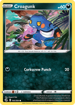 Croagunk #165 — Pokemon Fusion Strike